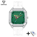2025 New Original Watch For Man Sport Silicone Strap Waterproof Quartz Watch Fashion Men Billiards Design Green Wristwatch Boy