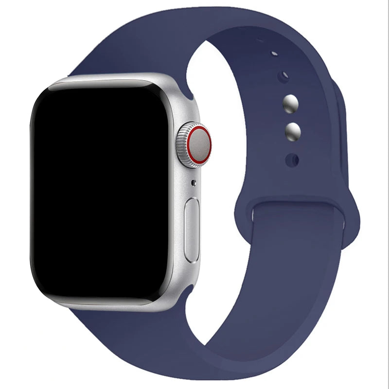 Sports Silicone Strap For Apple Watch Band Ultra 49mm 46mm 45mm 44mm 42mm 41mm 40mm Watchband for iWatch 11 10 9 8 7 6 5 4 SE