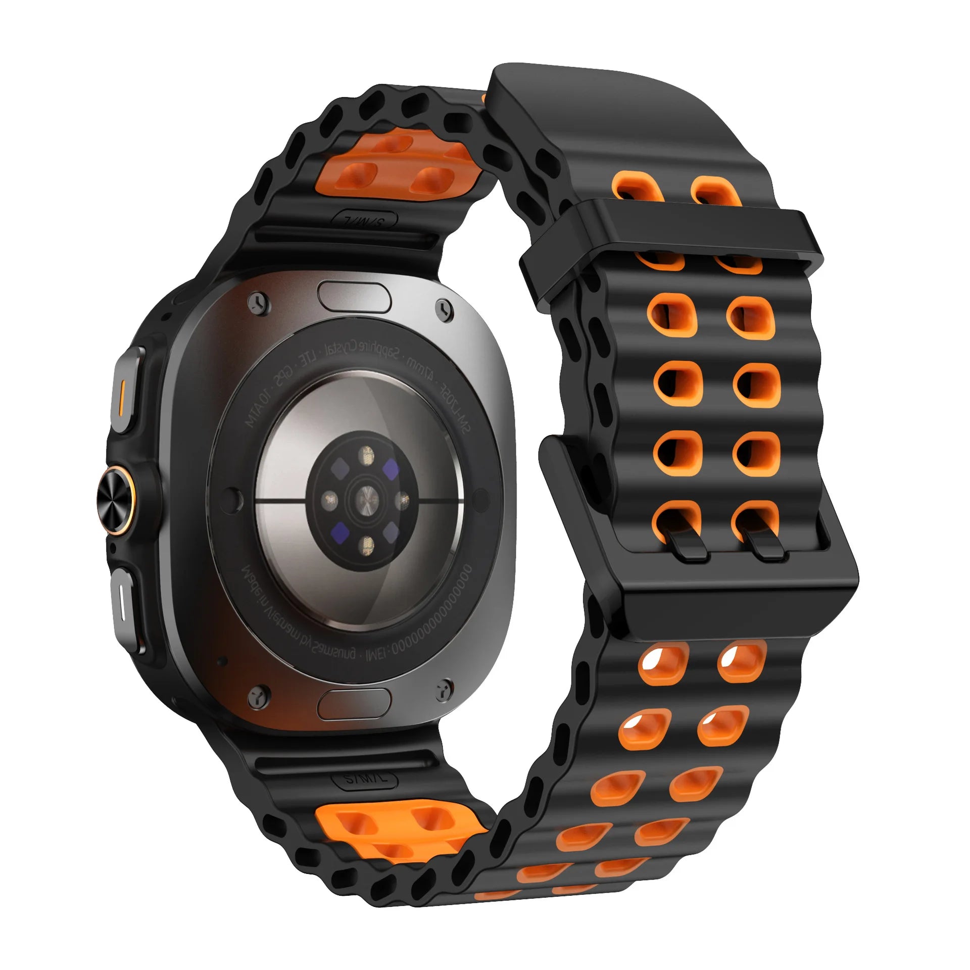 Two-color Silicone Strap for Samsung Galaxy Watch Ultra 47mm Ocean Original Official Wristband Galaxy Watch 8-7 Ultra 47mm Belt