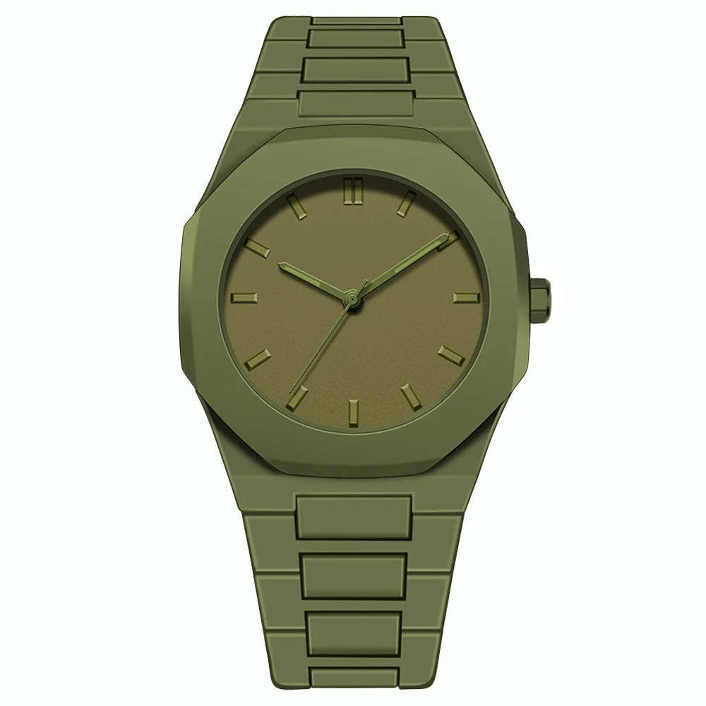 Top Fashion Men Luxury Calendar Watch Women Business Casual Quartz Watches Sports Plastic Watch Students Watches Reloj Hombre