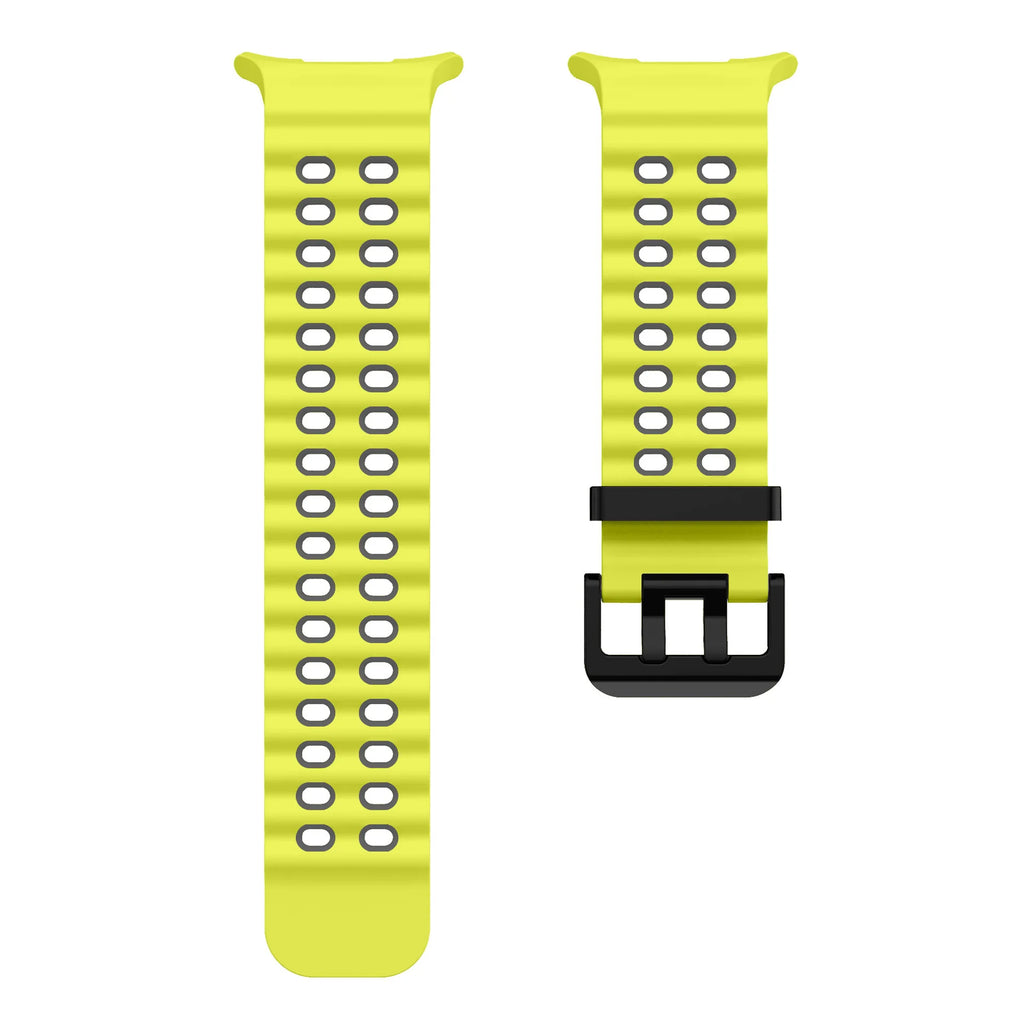 Two-color Silicone Strap for Samsung Galaxy Watch Ultra 47mm Ocean Original Official Wristband Galaxy Watch 8-7 Ultra 47mm Belt