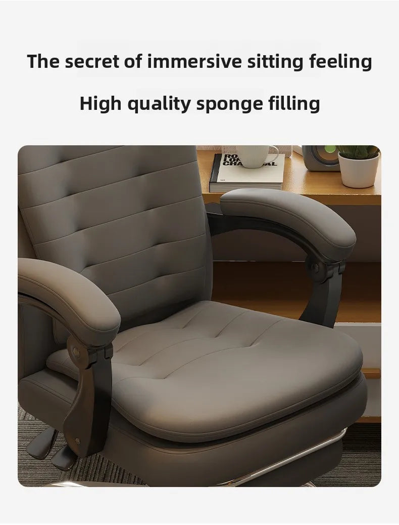 Comfortable home office chair that can lie down, computer, desk and chair, rotating ergonomic boss chair