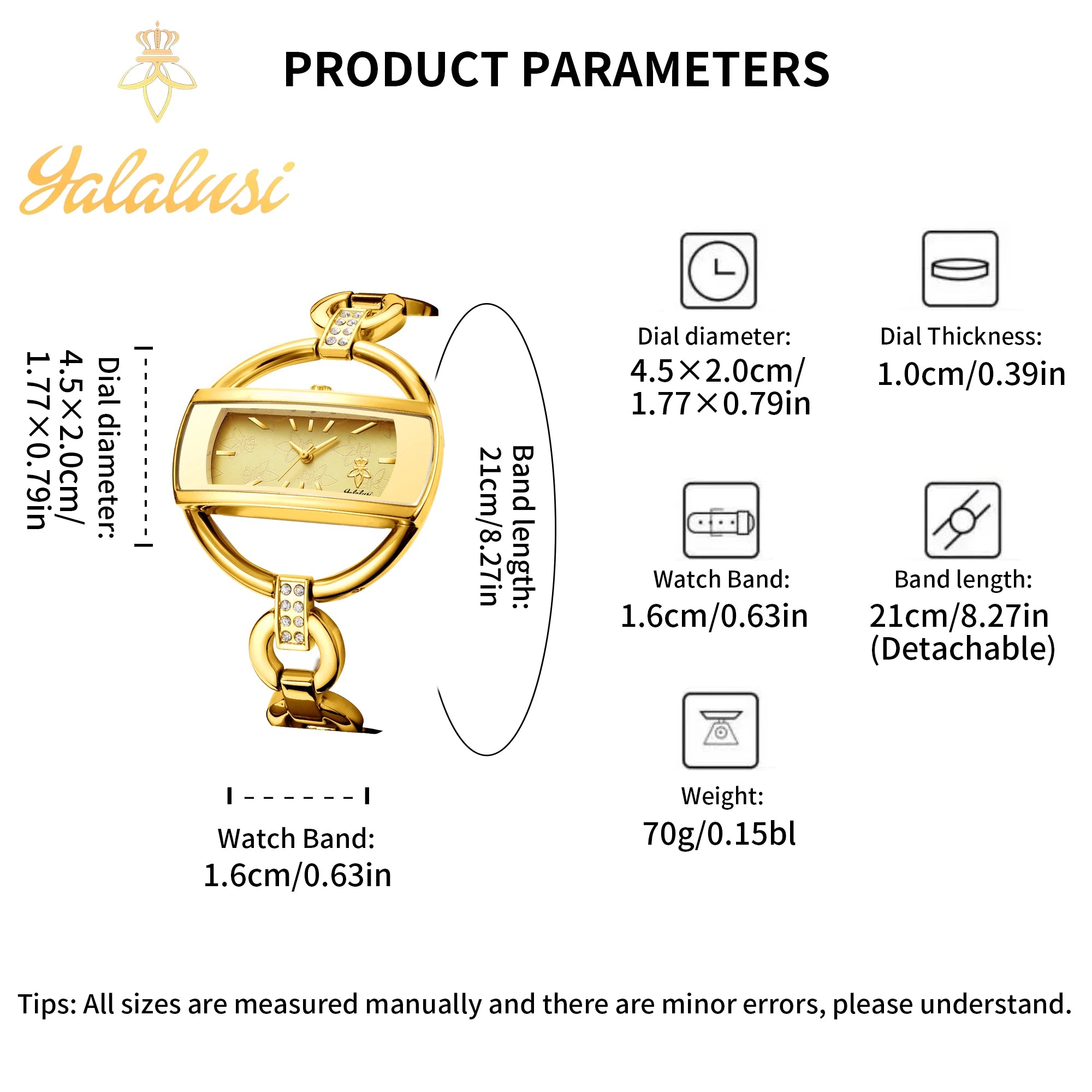 YaLaLuSi Women’s Water-Resistant Quartz Watch: A Stylish and Elegant Bracelet-Style Timepiece, Perfect as a Gift reloj mujer