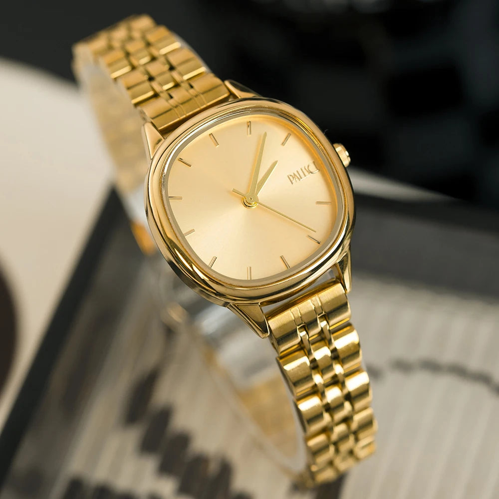 New Fashion Watch for Women Simple Japanese Quartz Wristwatches Ladies Small Gold Watch Elegant Stainless Steel Silver Clock