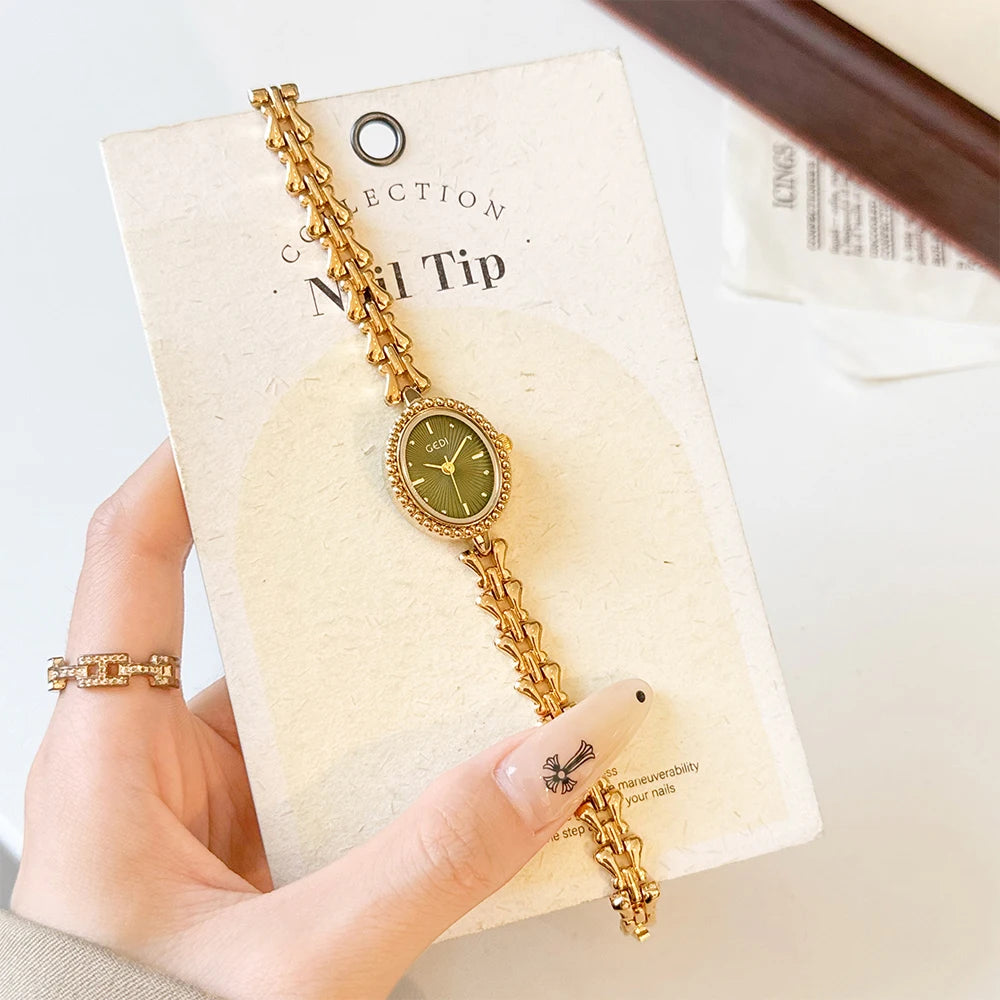 GEDI Ladies Watches Luxury Vintage Women Quartz Watch Waterproof Elegant Niche Wristwatches Fashion Watches Gifts