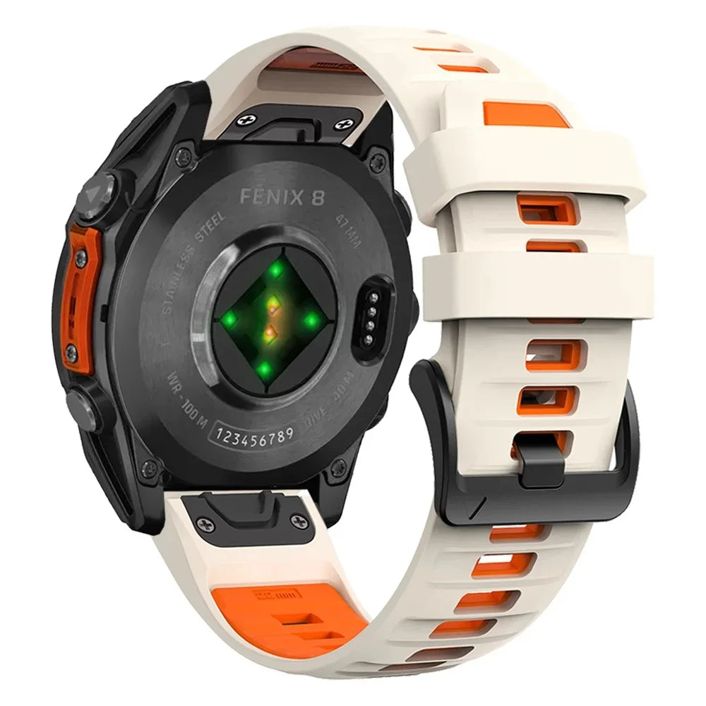 For Garmin Fenix 8 43mm 47mm 51mm Sports Original Silicone Wristband for Garmin Epix/Quatix7/Fenix 7X 6X 7S Pro/Descent Mk3 Band