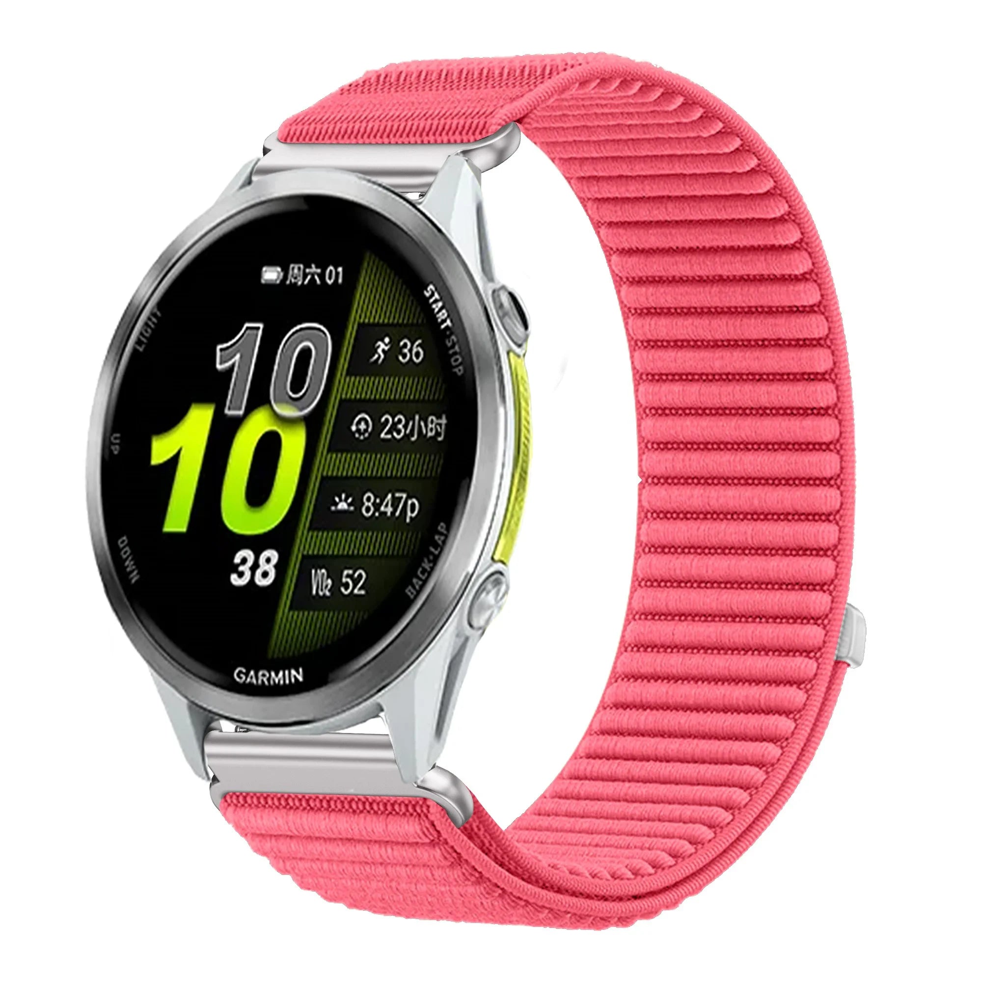 18mm 20mm 22mm Nylon Loop Strap For Garmin Forerunner 970 570 Venu 4 45mm 41mm Venu 3 Wave Wristband Garmin Active 6 Accessories