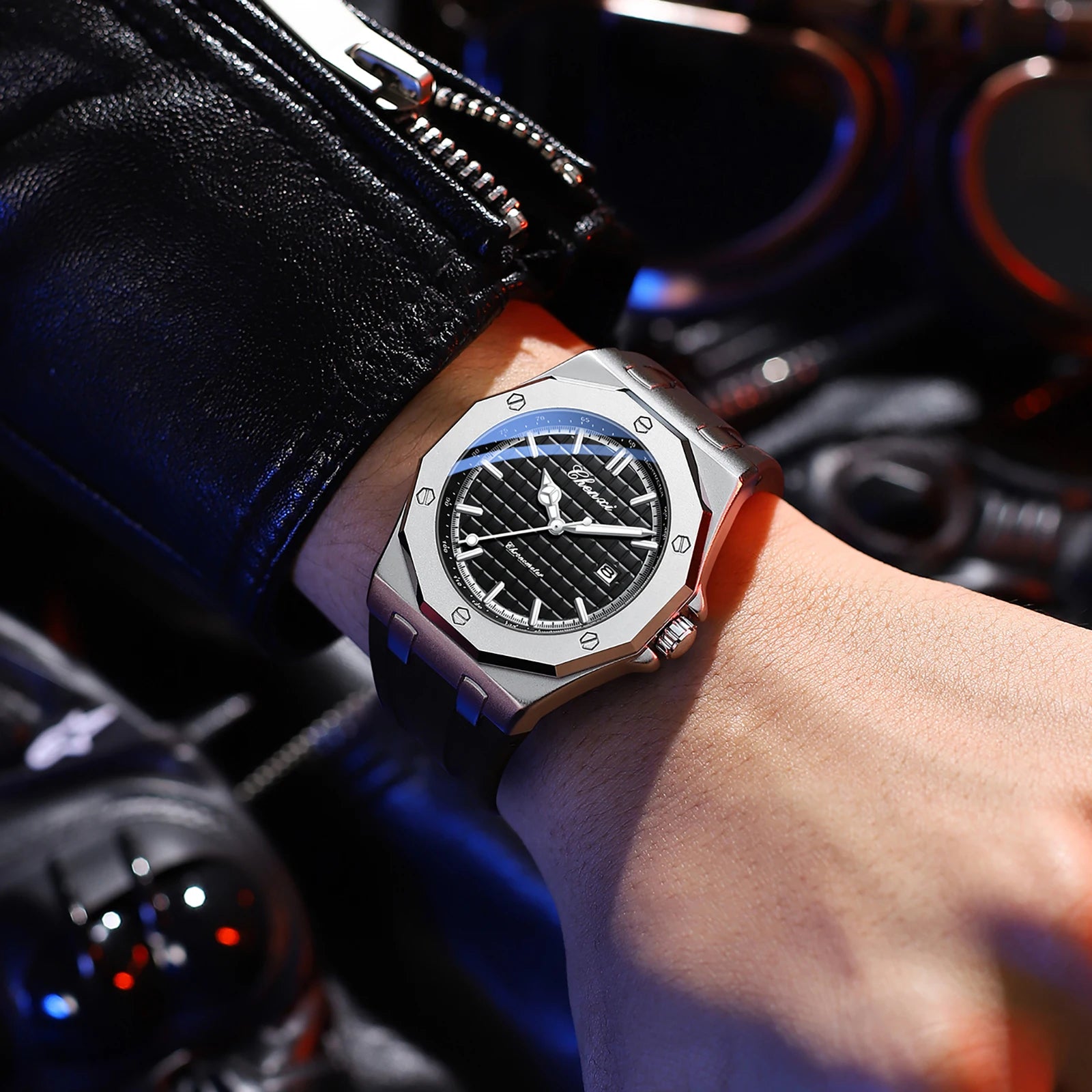 Mens Watches Top Brand Luxury Quartz Calendar Casual Watch Fashion Silicone Waterproof Luminous Wristwatch For Man