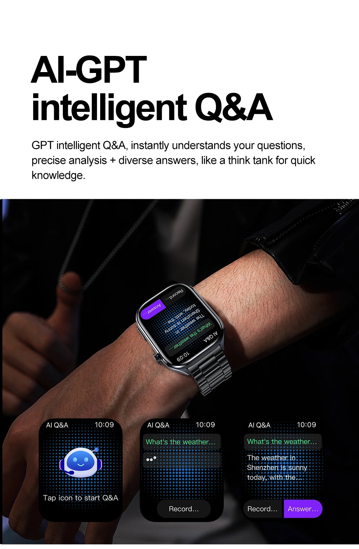 2026 New AI Health Care Accurate detection ECG SmartWatch Blood Pressure lipids Uric Acid Analysis Bluetooth Call Smart Watches