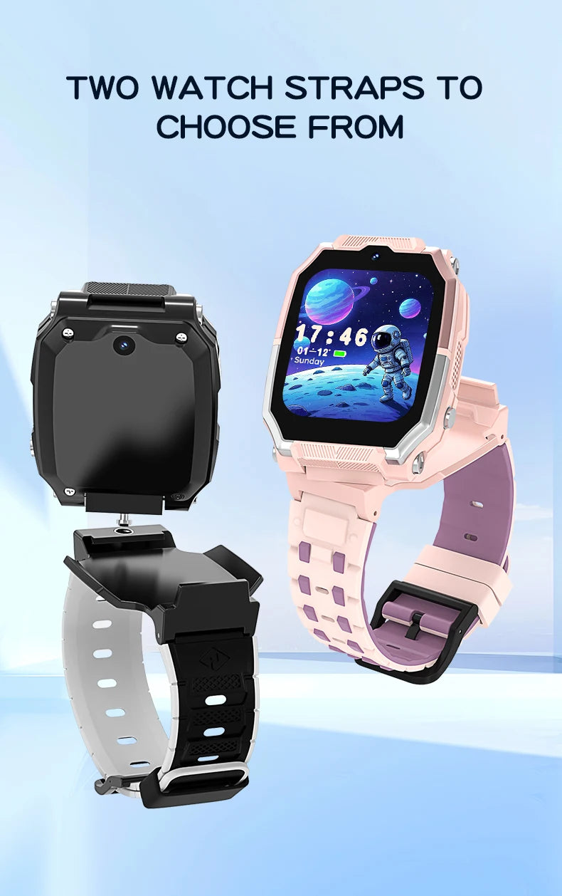 2026 New Kids 4G Sim Card Smart Watch Call SOS GPS Location Child Smart Watch Camera Waterproof For Boys Girls Present