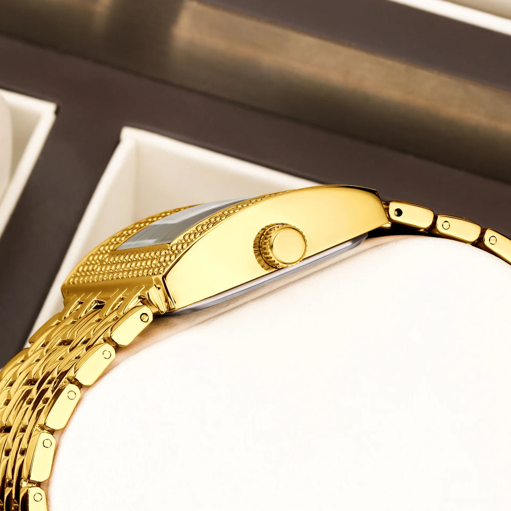 Elegant Women'S WristwatchFashionable European And American StyleQuartz Women'S WatchElectroplated Eco-Friendly Material Watch.