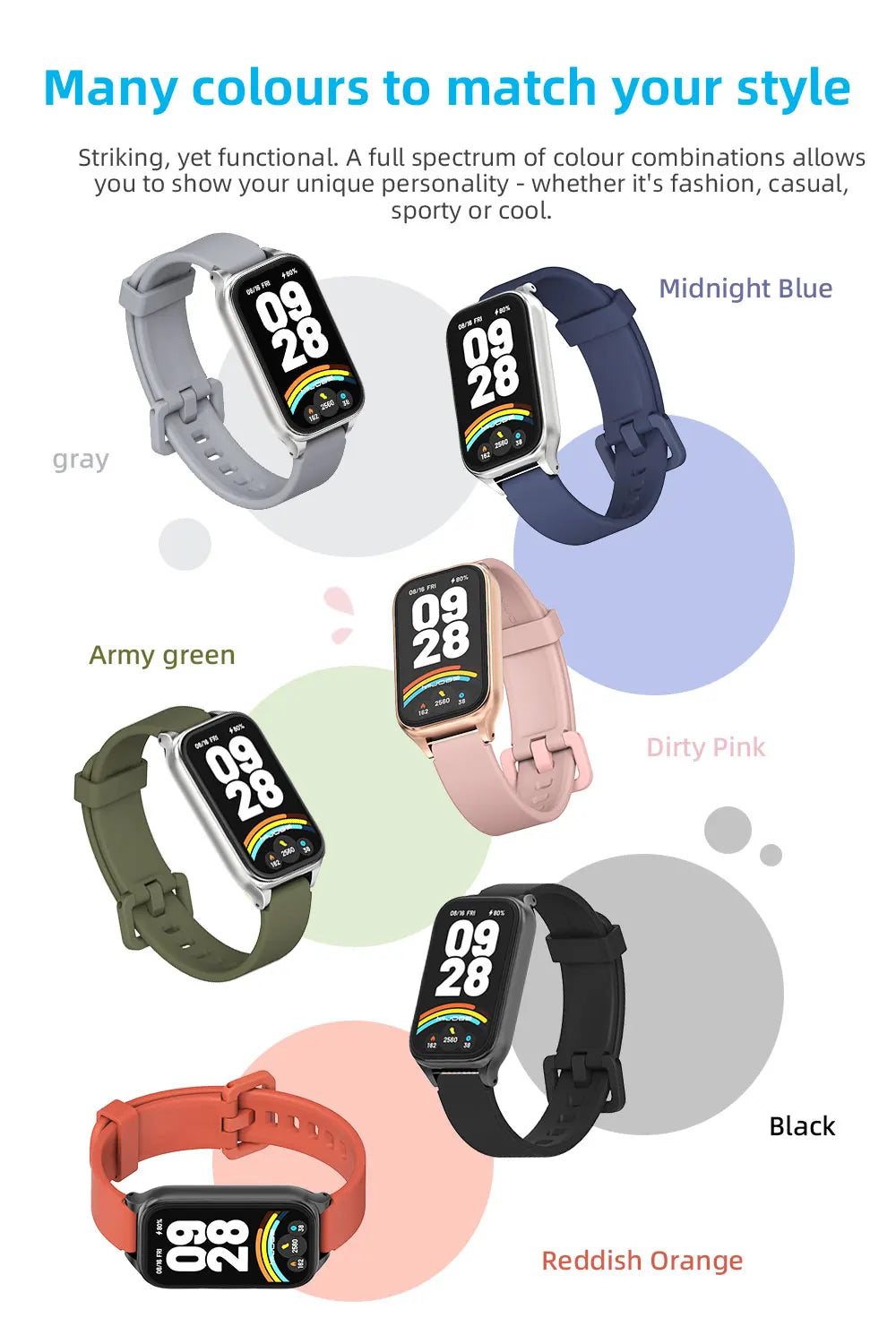 Strap For Mi Band 9 Active Watchband for Mi Band 8 Active 9 Active Silicone Wristband for Mi Band 9 Active Smartband Accessories