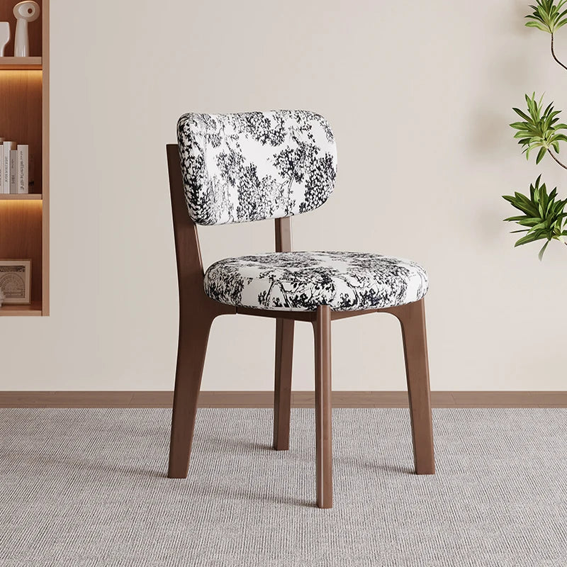 Portable Folding Mesh Chair Adjustable Cushioned Wood Solid Stackable Chair Kitchen Dining Breathable Restaurant Leg Fabric Cafe