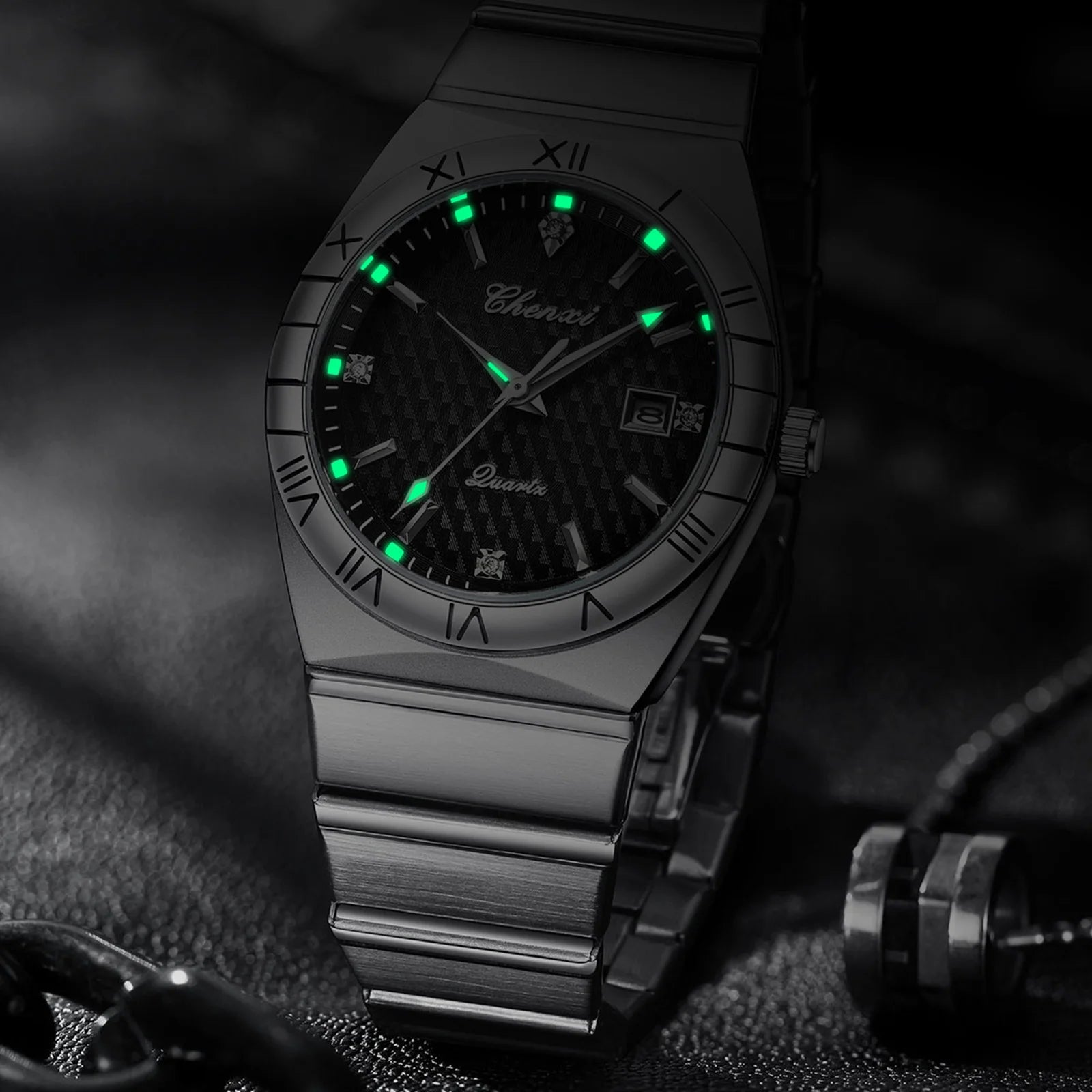 Top Brand Luxury Watches For Men Fashion Luminous Calendar Men's Watch CHENXI Waterproof Stainless Steel Quartz Wristwatch New