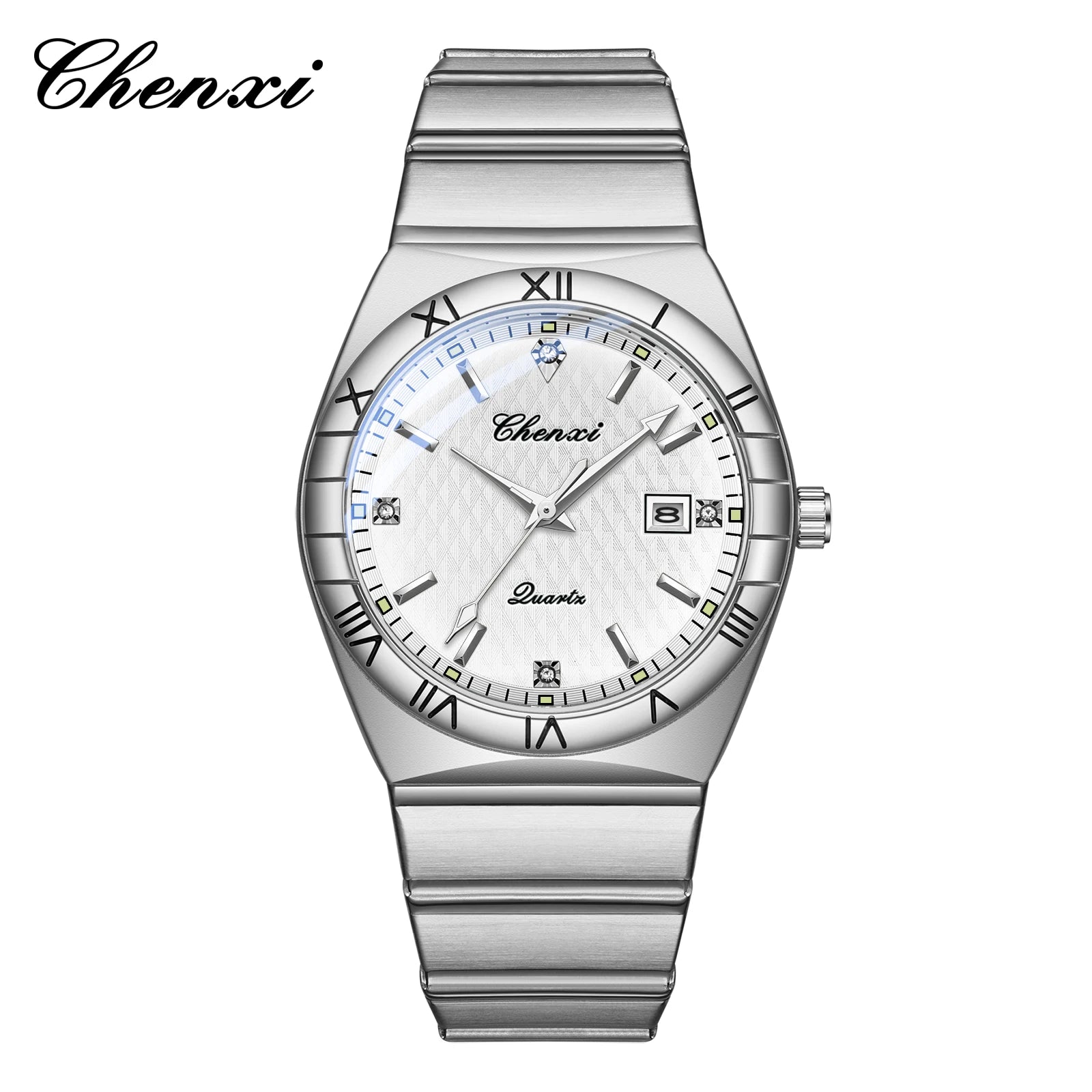 Top Brand Luxury Watches For Men Fashion Luminous Calendar Men's Watch CHENXI Waterproof Stainless Steel Quartz Wristwatch New