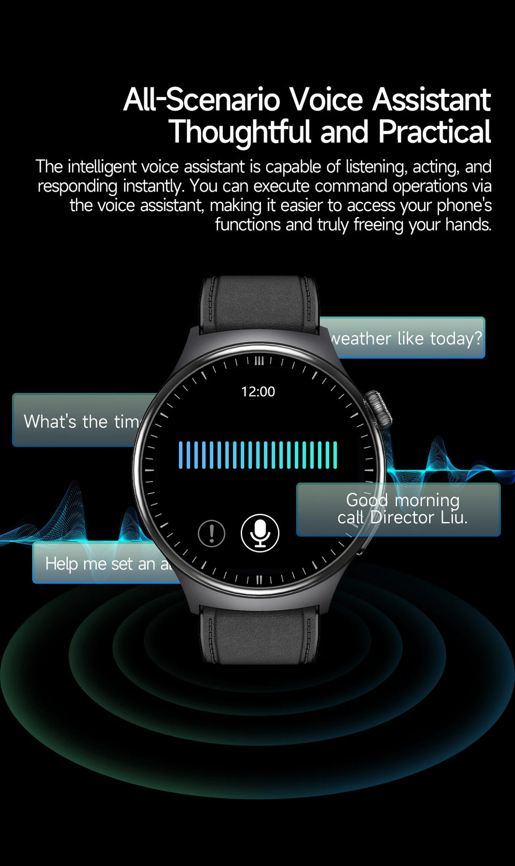 Newly Upgared Precise Health Diagnosis Smart Watch ECG Uric Acid Blood Pressure Micro Physical Examination Clock For Android iOS