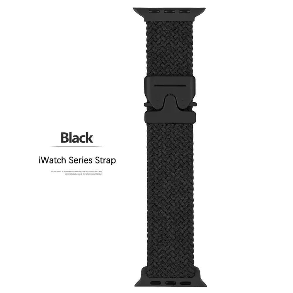 nylon Braided Strap For Apple Watch Band Ultra 3/2/1 49mm parachute Buckle 11 10 46mm 42mm 9 8 7 45/41mm iWatch 6 5 SE3 44/40mm