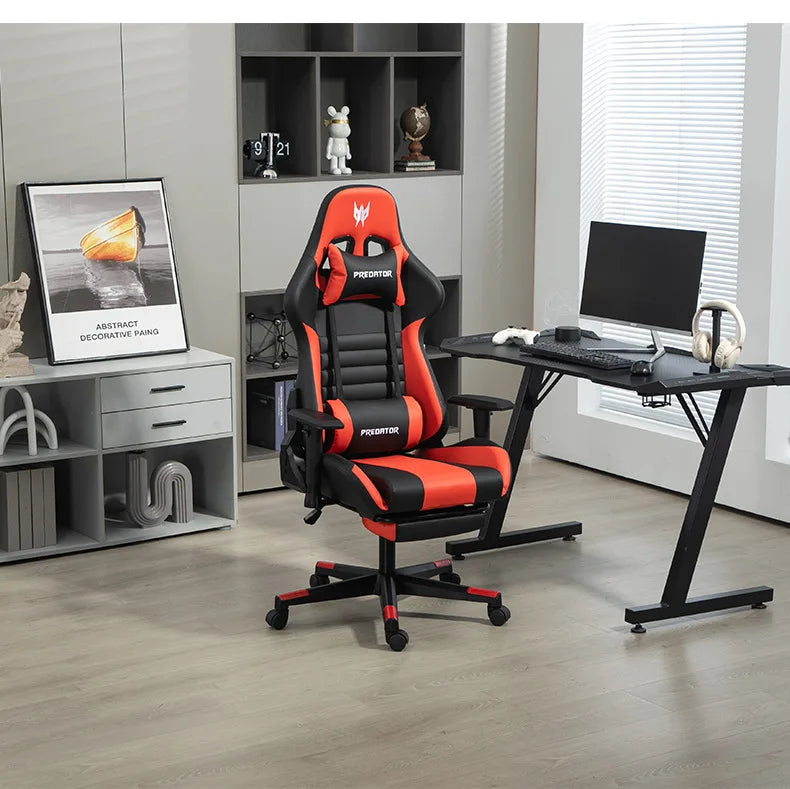 AOLIVIYA Modern Light Ergonomic Gaming Computer Chair, Swivel Seat with Lift for Home Live Broadcast Comfortable Sedentary Dormi