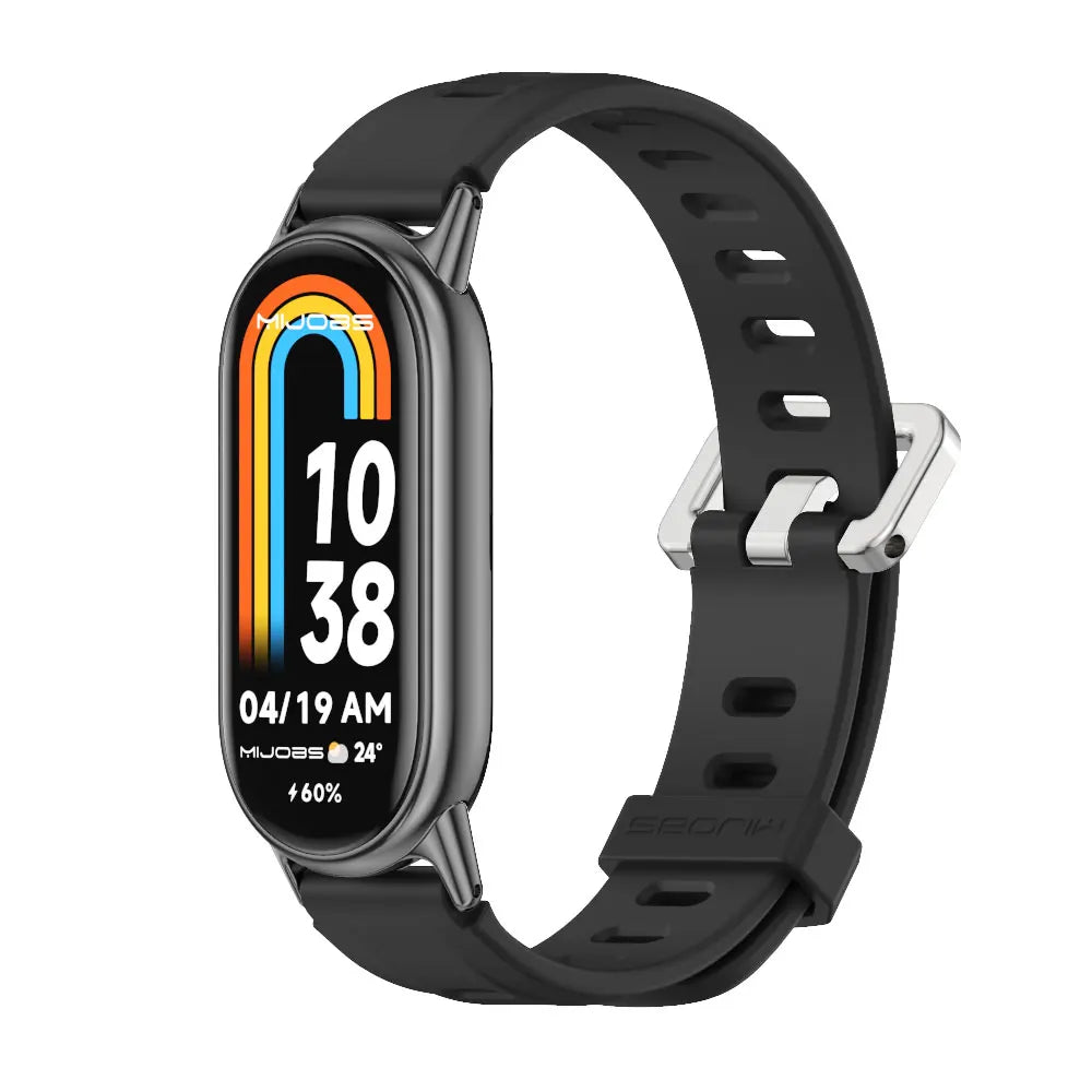 Strap for Mi Band 10 9 8 7 6 5 Watch Band for Mi Band 10 Silicone Wristband for Mi Band 9 Bracelet For Mi Band 8 Strap