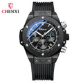 Men Watches High Quality Waterproof Sports Chronograph Quartz Wristwatches Silicone Strap Calendar Luminous Watch For Men