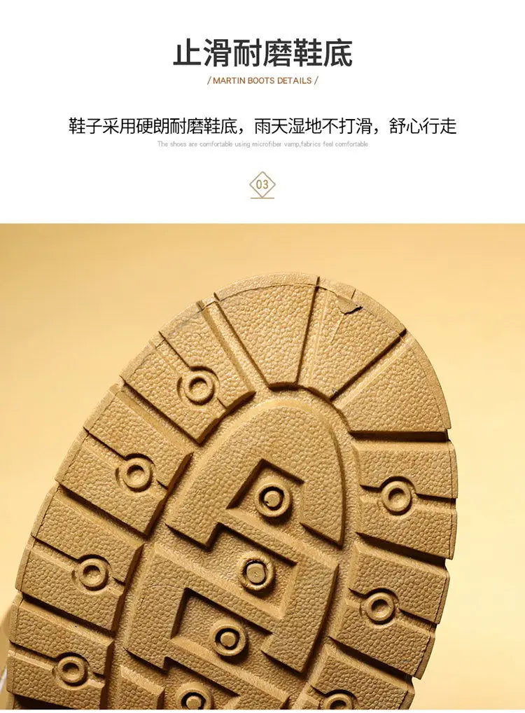 High Top Boots Men's Leather Shoes Fashion Motorcycle Ankle Boots for Men Winter Boots Man Shoes Lace-Up Botas Men Flat Sneakers