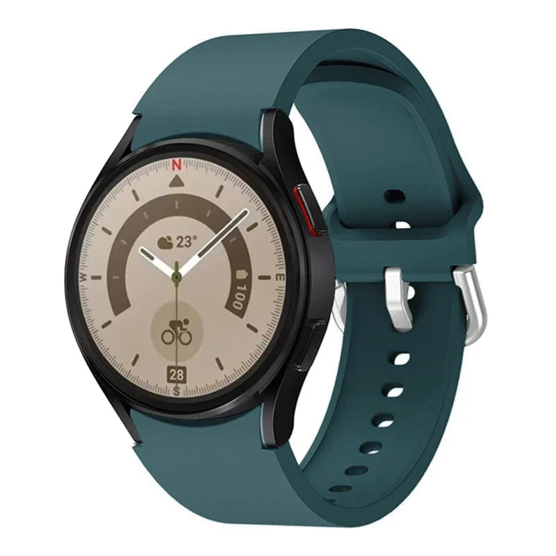 20mm Silicone Strap for Samsung Galaxy Watch 7 6 5 40mm 44mm 5 Pro 45mm Bracelet for Watch 4 6 Classic 46mm 42mm 43mm 47mm Band