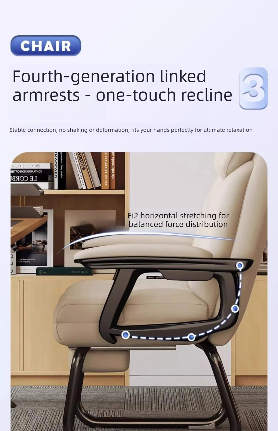 Simple and Comfortable Home Computer Chair, Office Reclining, Nap Taking Sofa Chair, Study Room, Bedroom Armchair Gaming Chairs