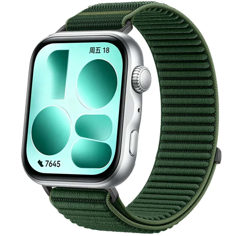 Nylon Braided Loop Strap for Huawei Watch Fit 3/4/5 SmartWatch Sports Comfortable Band For Huawei Watch Fit 5-4 Pro Accessories