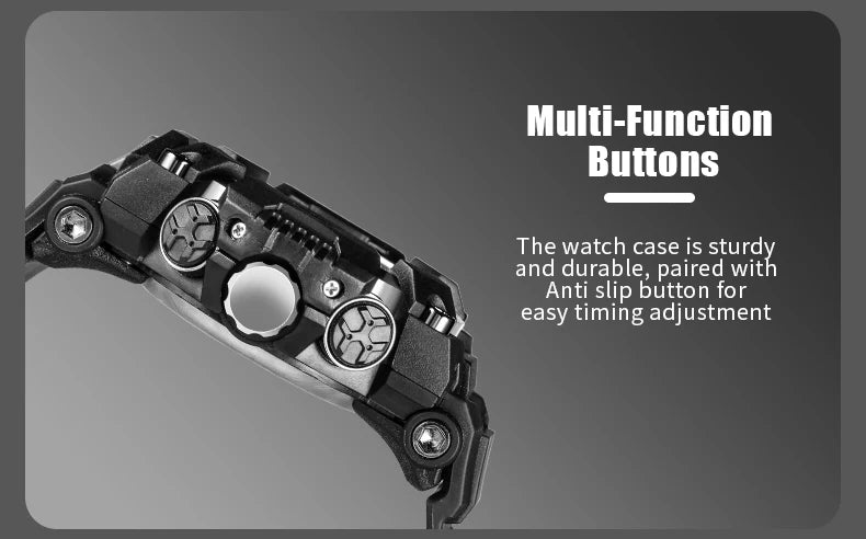 SMAEL 8099 Men's Military Digital Sport Watch - 50m Waterproof LED Backlight Alarm Stopwatch Chronograph Shockproof Gifts