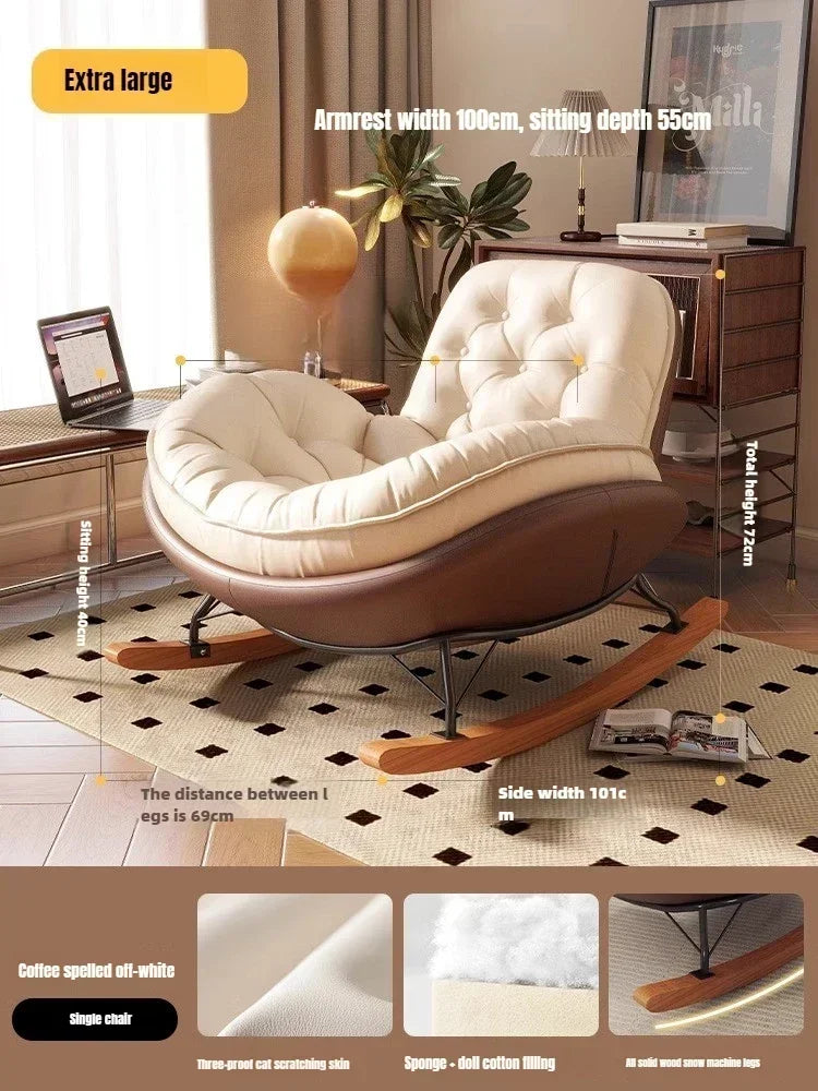 Lazy Sofa, Single Rocking Chair, Lounge Chair, Adult Honeycomb Chair, Balcony, Home Use,internet Celebrity,leisure Rocking Chair