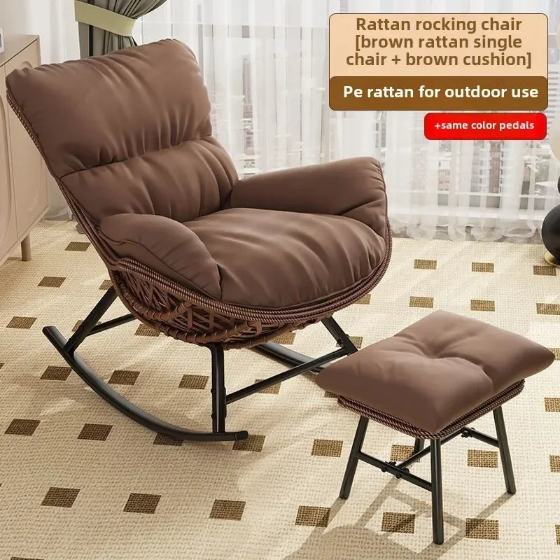 Swinging Lounge Chair,home Balcony,lounge Chair, Anti Vine Woven Lobster Chair, Single Living Room, Adult Outdoor,rocking Chairs