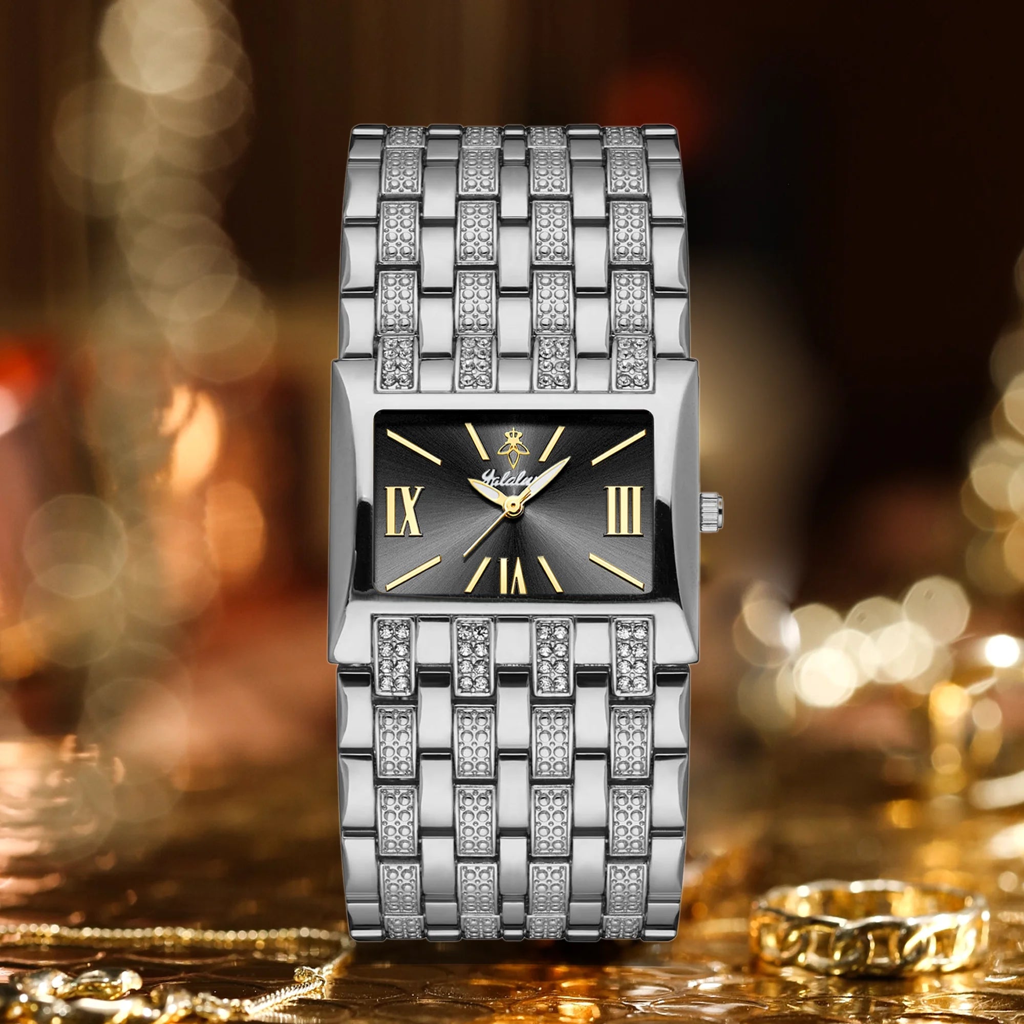YaLaLuSi Brand: Fashionable Women's Waterproof Quartz Bracelet Watches – Luxury Gold Watches for Gifts reloj mujer Ladies