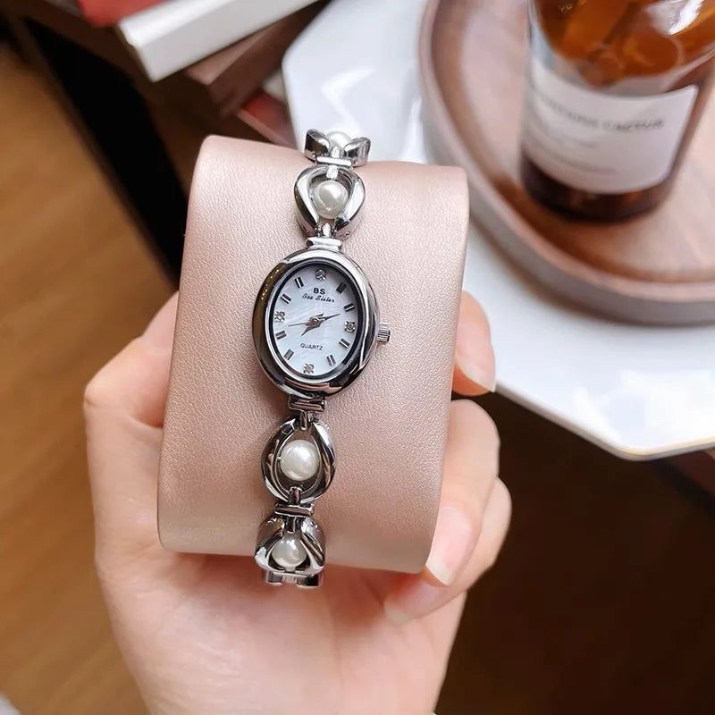 Women's Watch Bracelet Quartz Wristwatches Brand Luxury Vintage Casual Small Silver Clock High Quality Watch Ladies