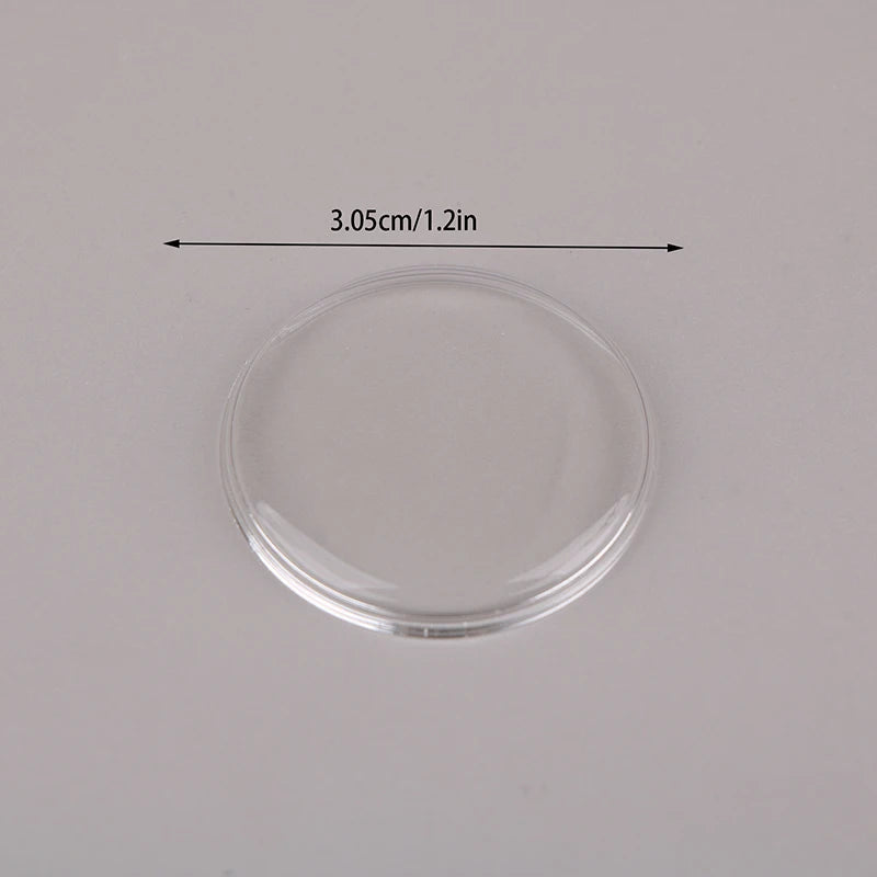 1pc 29.7-31.6mm Fat Type Old Vintage Watch  Acrylic Crystal Vintage Watch Pocket Watch Mirror Accessories