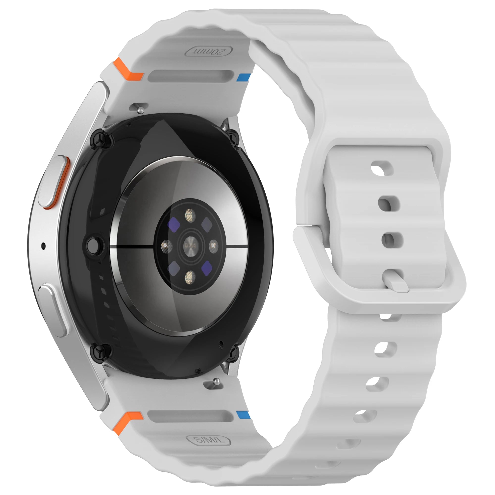 Official Silicone Strap for Samsung Galaxy Watch 7/FE/6/5/4 44mm 40mm 5 Pro Wave Bracelet for Watch 6 4 Classic 46mm 42mm Band