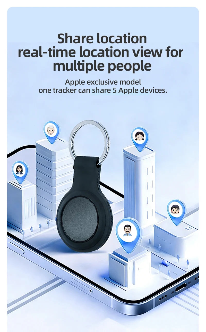 Smart iOS GPS Tracker Tag Suitable For Apple iOS Airtag Anti Loss Locator Car Key Bicycles Elderly People Pets Anti Loss Tracker