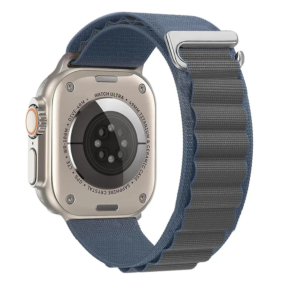 Alpine Loop Band for Apple Watch Ultra 49mm 11 10 9 8 7 46mm 42mm 45mm 41mm Nylon Wristband iWatch Series 6 5 4 SE 44 40mm Strap