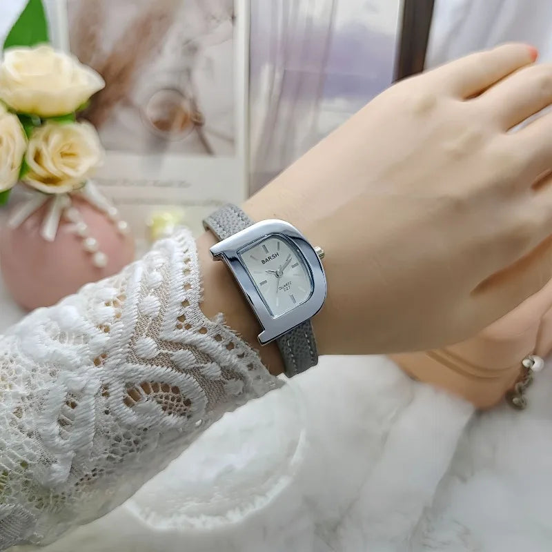 Top Brand Women's D-style Dial Watch Fashion Ladies Leather Belt Wristwatch for Women Gifts Reloj Mujer Dropshipping