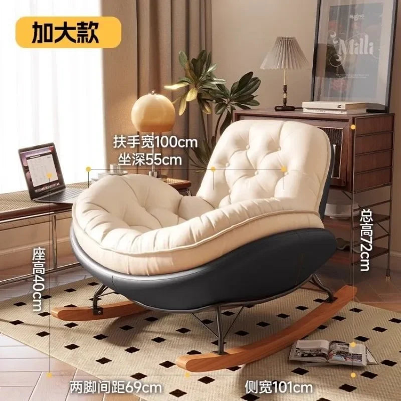 Lazy Sofa, Single Rocking Chair, Lounge Chair, Adult Honeycomb Chair, Balcony, Home Use,internet Celebrity,leisure Rocking Chair