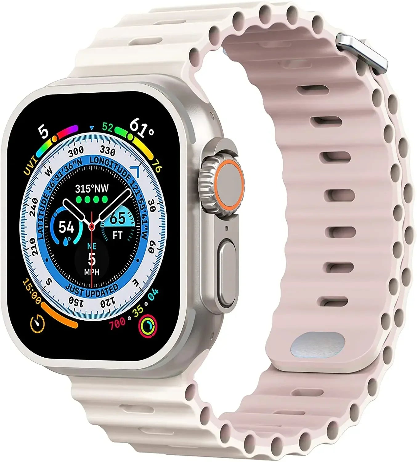 Ocean strap For Apple Watch Ultra 3 2 1 Band 49mm 11 10 9 8 7 46mm 45mm 41mm Silicone Wristband iWatch 6 5 4 SE3 44mm 40mm 42mm