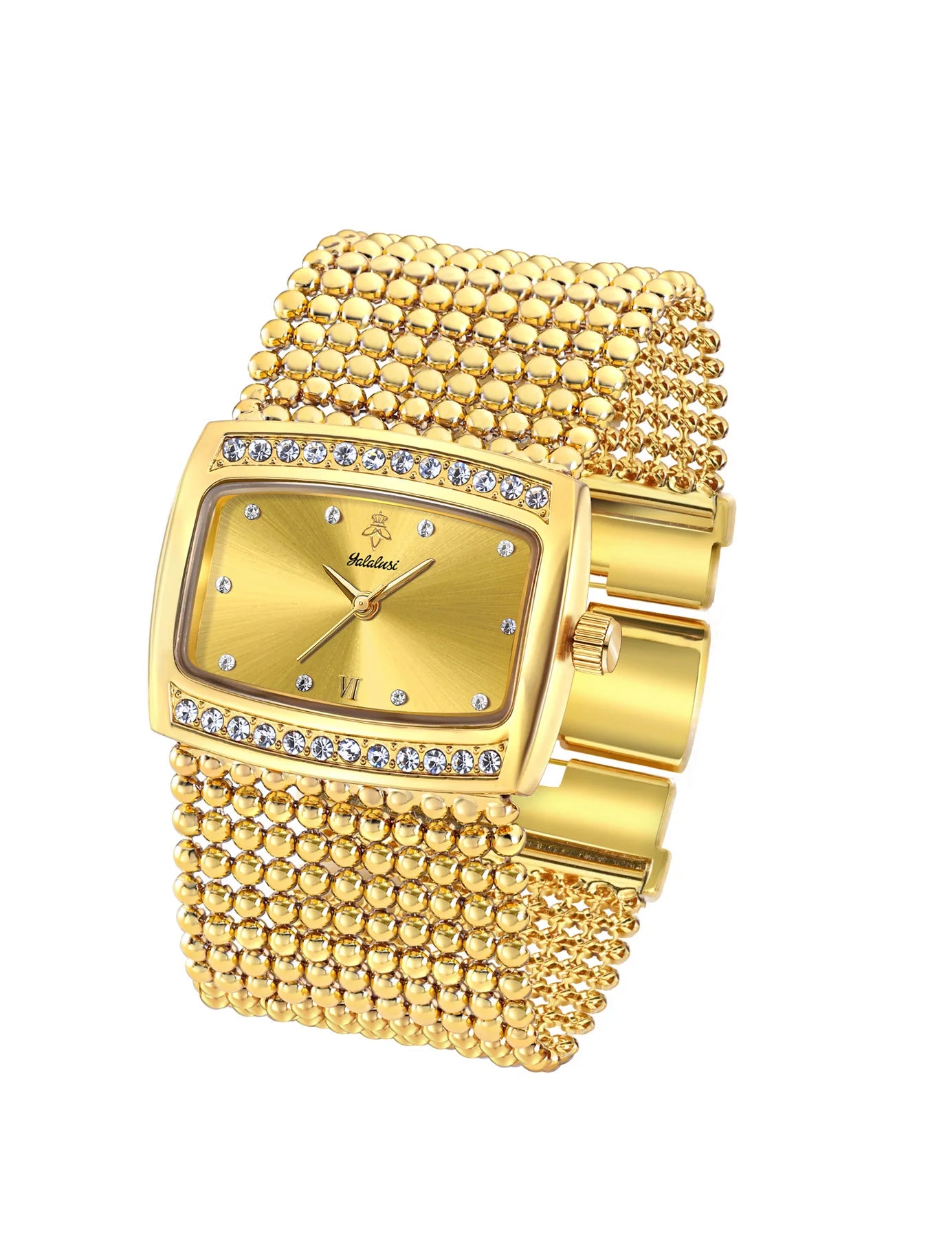 YaLaLuWomen's Watch Brand: Light Luxury Elegant Diamond-Set Square Watch with Water-Resistant Quartz Movement reloj mujer LX1073