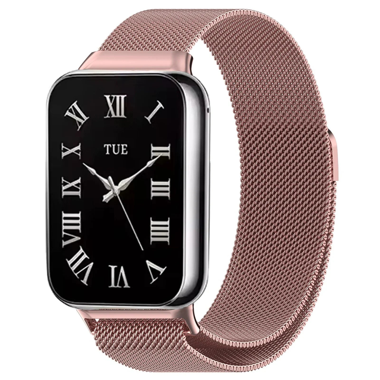 Milanese Loop Strap For Xiaomi Mi Band 9/8 Pro Metal Magnetic Durable Wristband Watchband For Redmi Watch 4/5/6 Correa Accessory