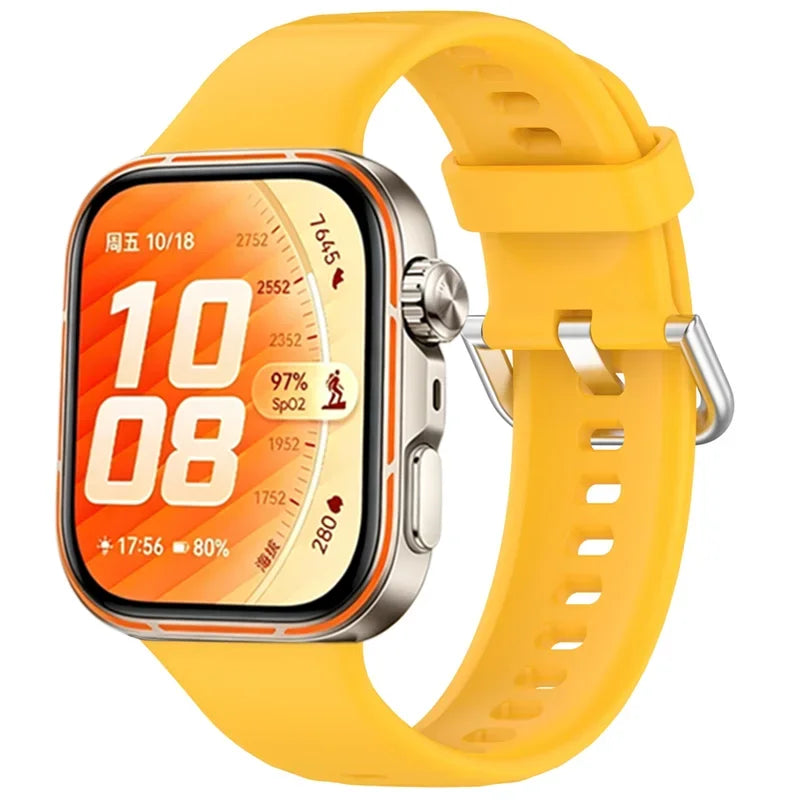 Official Silicone Strap for Huawei Watch 5-4 Pro Smart Wristband for Huawei Watch Fit 5/4/3 Luxury High-end Replacement Bracelet