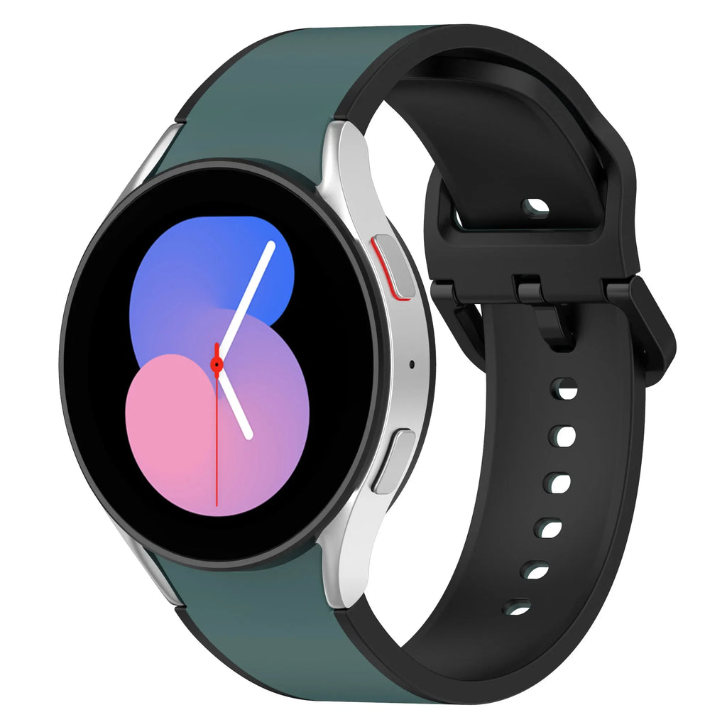 20mm Silicone Strap for Samsung Galaxy Watch 7 6 5 40mm 44mm 5 Pro 45mm Bracelet for Watch 4 6 Classic 46mm 42mm 43mm 47mm Band