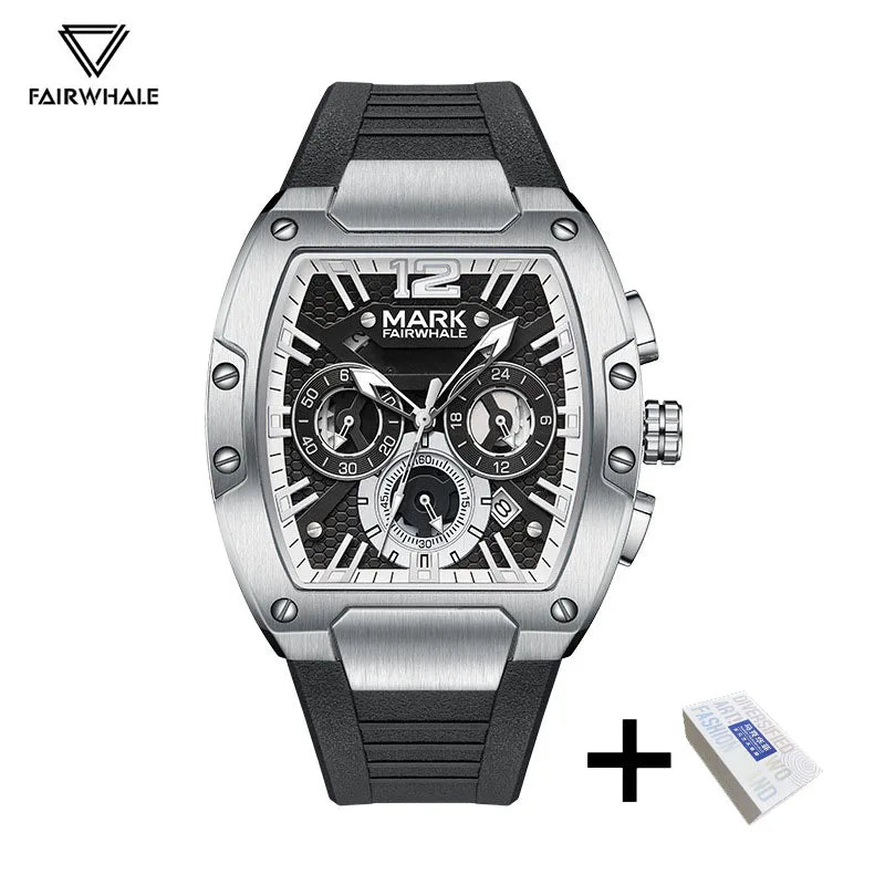 2026 Sports Man's Watches Brand Mark Fairwhale Luxury Automatic Date Clocks Fashion Multifunctional Quartz Wristwatch Boy Reloj