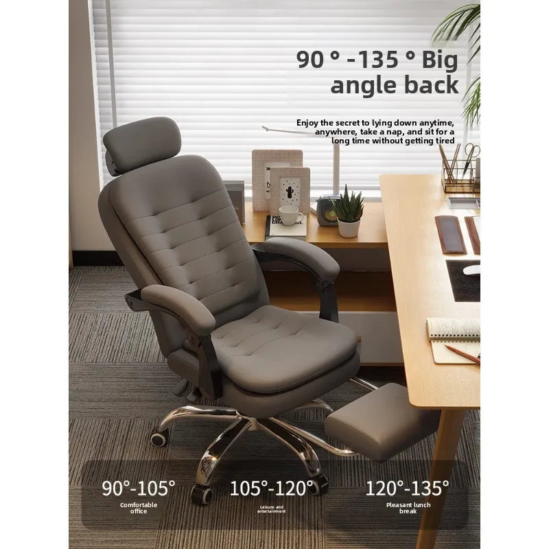 Comfortable home office chair that can lie down, computer, desk and chair, rotating ergonomic boss chair