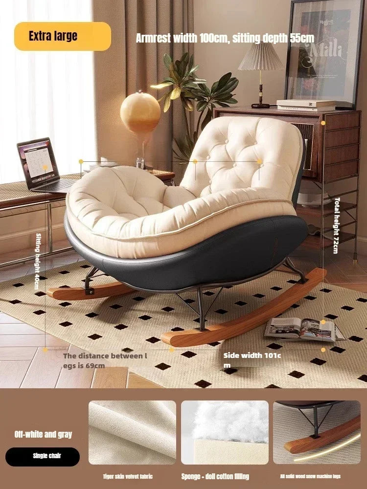 Lazy Sofa, Single Rocking Chair, Lounge Chair, Adult Honeycomb Chair, Balcony, Home Use,internet Celebrity,leisure Rocking Chair