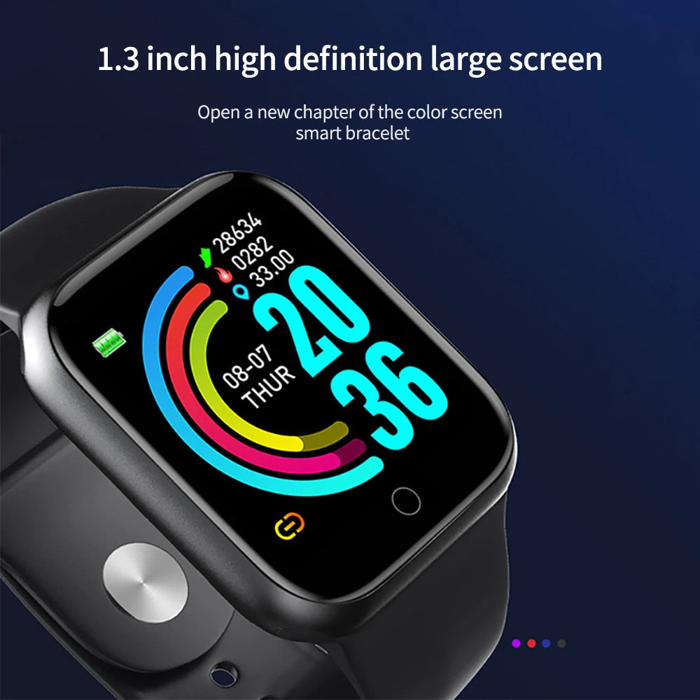 Smart Watches For Women Men Bluetooth Connect Phone Player Music Control Fitness Heart Rate Monitor Sport Bracelet Digital