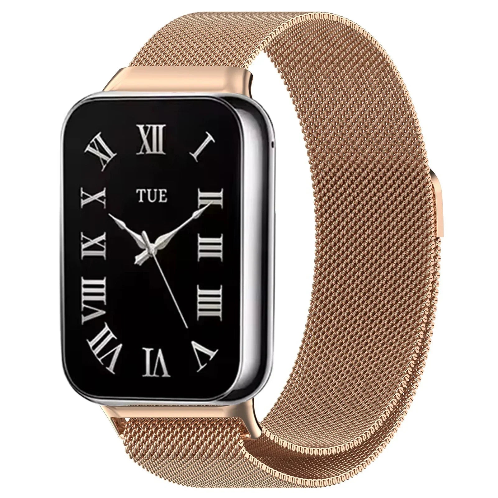 Milanese Loop Strap For Xiaomi Mi Band 9/8 Pro Metal Magnetic Durable Wristband Watchband For Redmi Watch 4/5/6 Correa Accessory