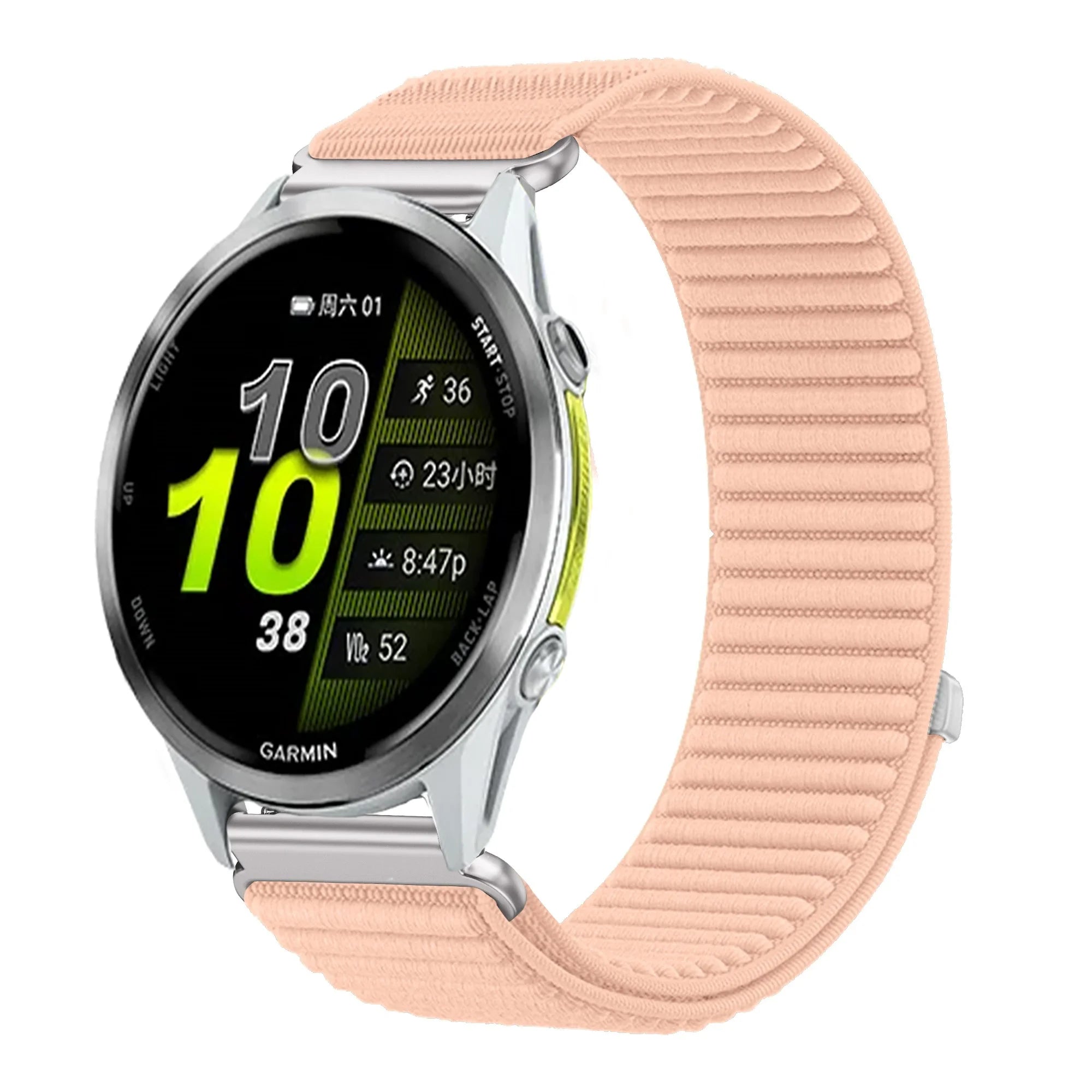 18mm 20mm 22mm Nylon Loop Strap For Garmin Forerunner 970 570 Venu 4 45mm 41mm Venu 3 Wave Wristband Garmin Active 6 Accessories